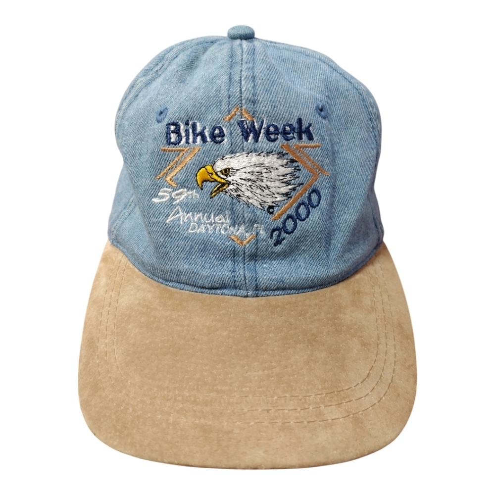 Vintage 59th Annual Daytona‎ Bike Week 2000 Denim Hat